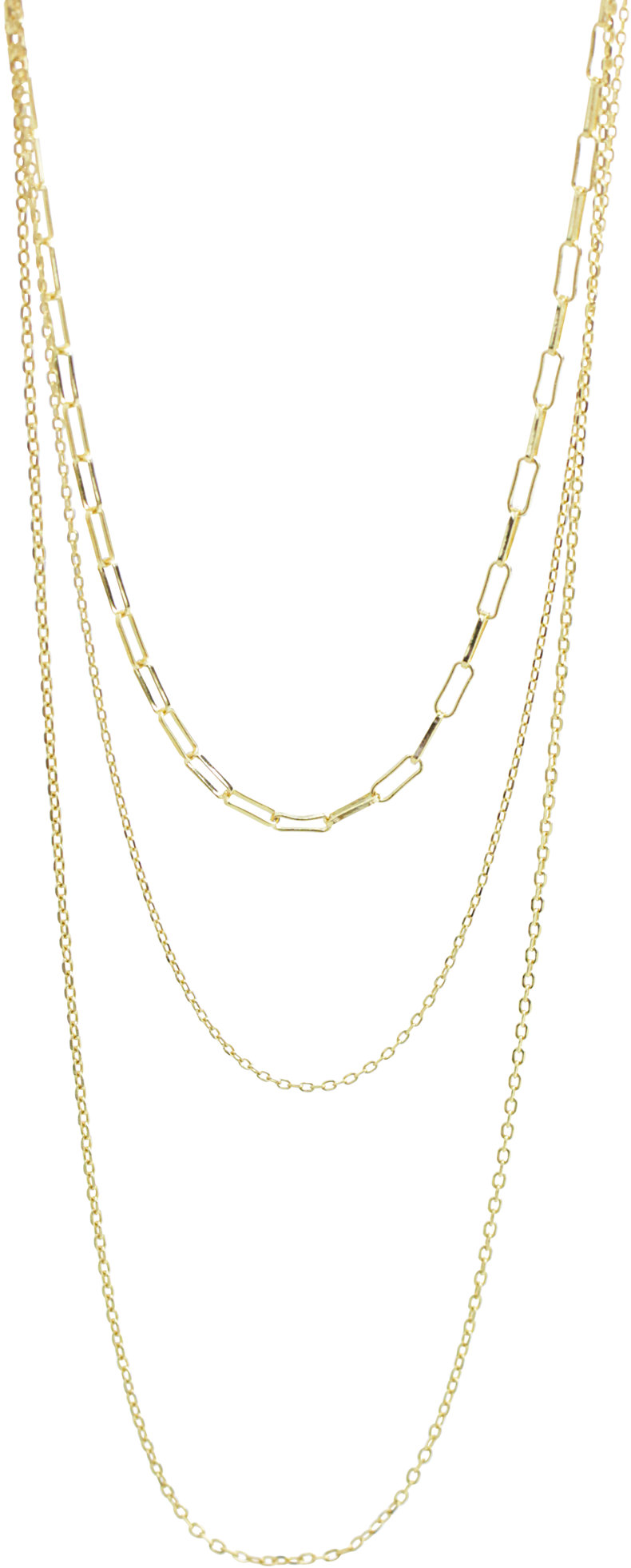 JSB Bijoux Trojitý řetízek pozlacený 92300585g (Ag925/1000, 6,35 g)