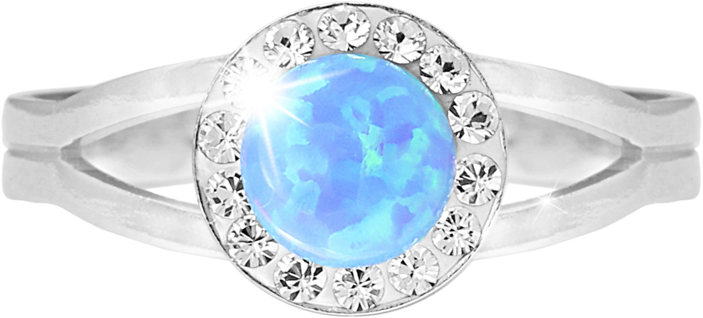 JSB Bijoux Opálek s křišťálovými kameny Swarovski Blue 92700040bl (Ag925/1000, 2,08 g)