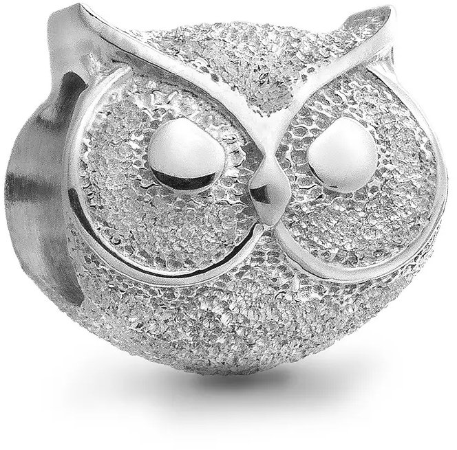 PANDORA Korálek 794525C00 Mini Strukturovaná sova