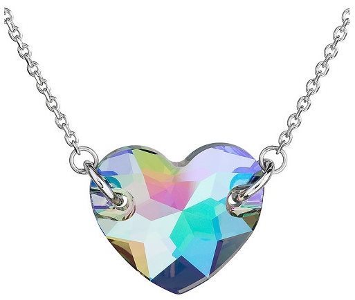 EVOLUTION GROUP Paradise shine srdce dekorované krystaly Swarovski 32020.5 (Ag925/1000, 3,7 g, zelen