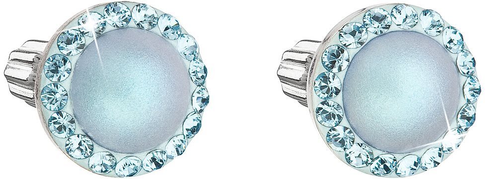 EVOLUTION GROUP 31314.3 světle modré s krystaly a perlou Swarovski® (stříbro 925/1000; 1,2 g)