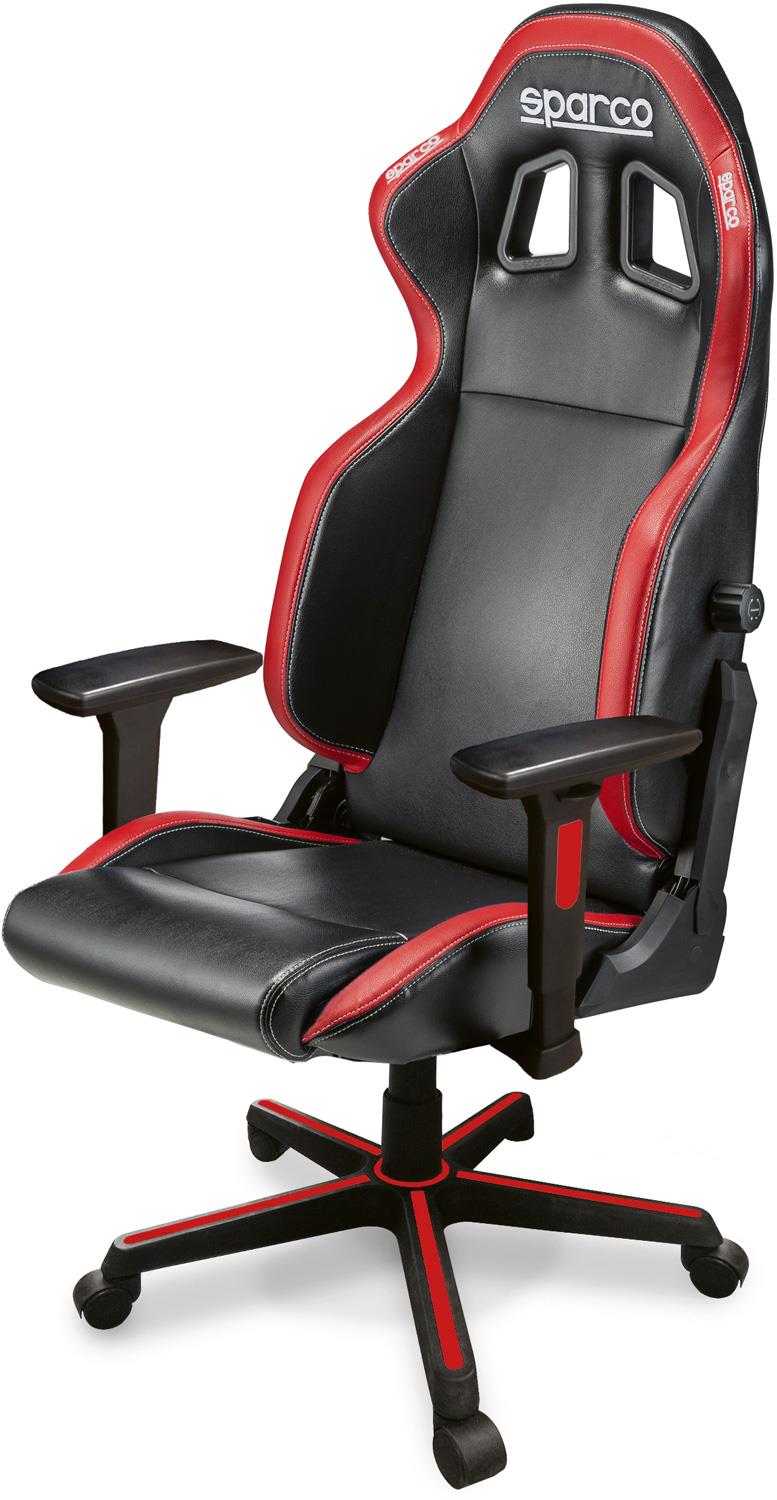 Herní židle Sparco Icon černo-červená s ergonomickým designem