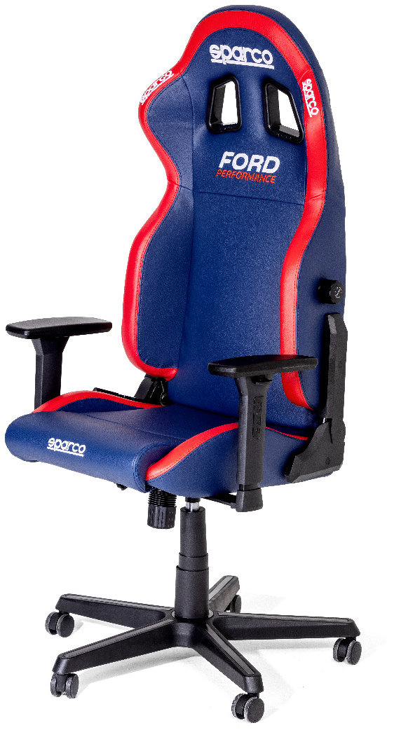 Židle Sparco Icon Ford Performance v černé barvě s červenými detaily