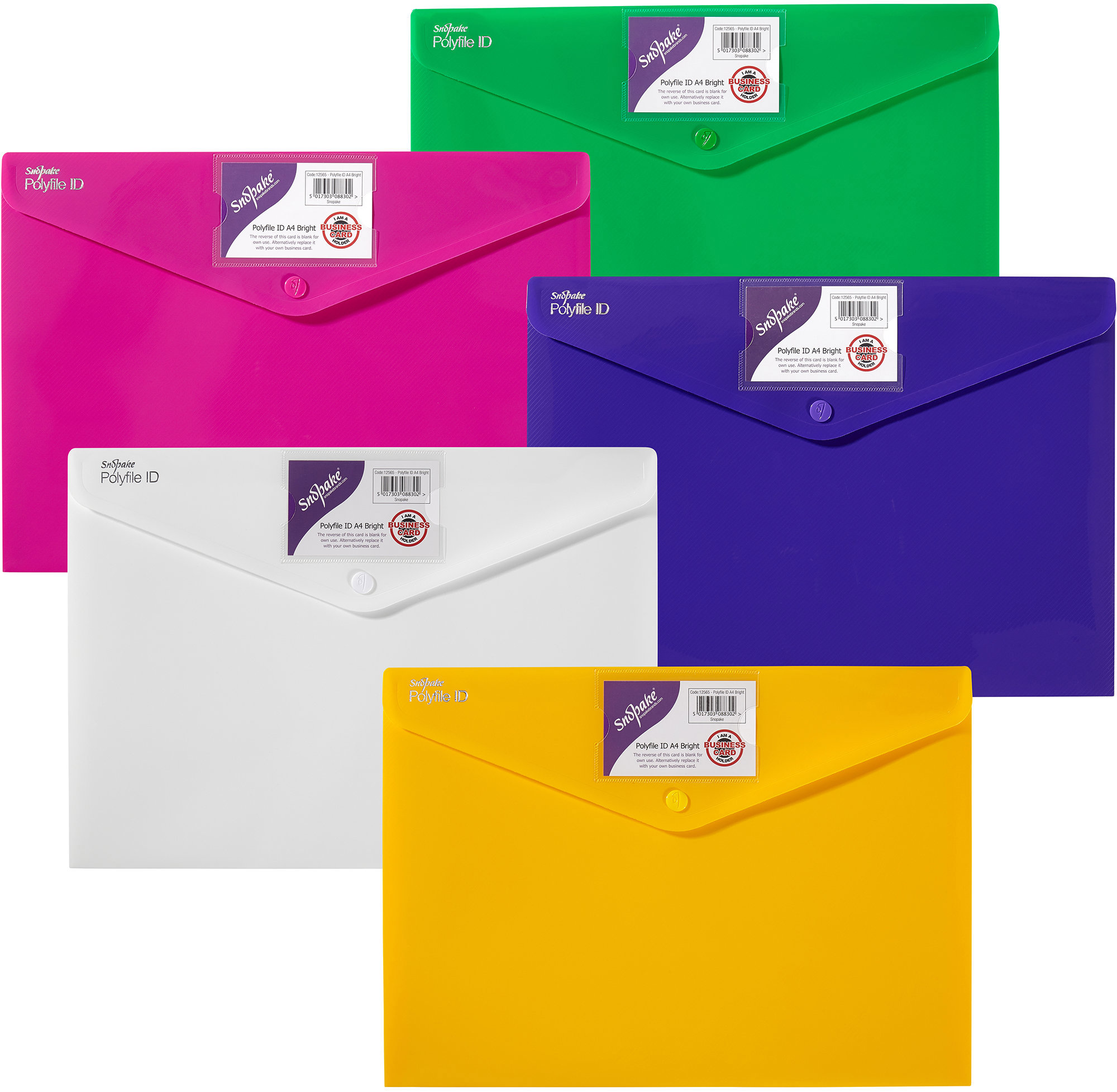 SNOPAKE Polyfile s drukem ID A4, bright - balení 5 ks