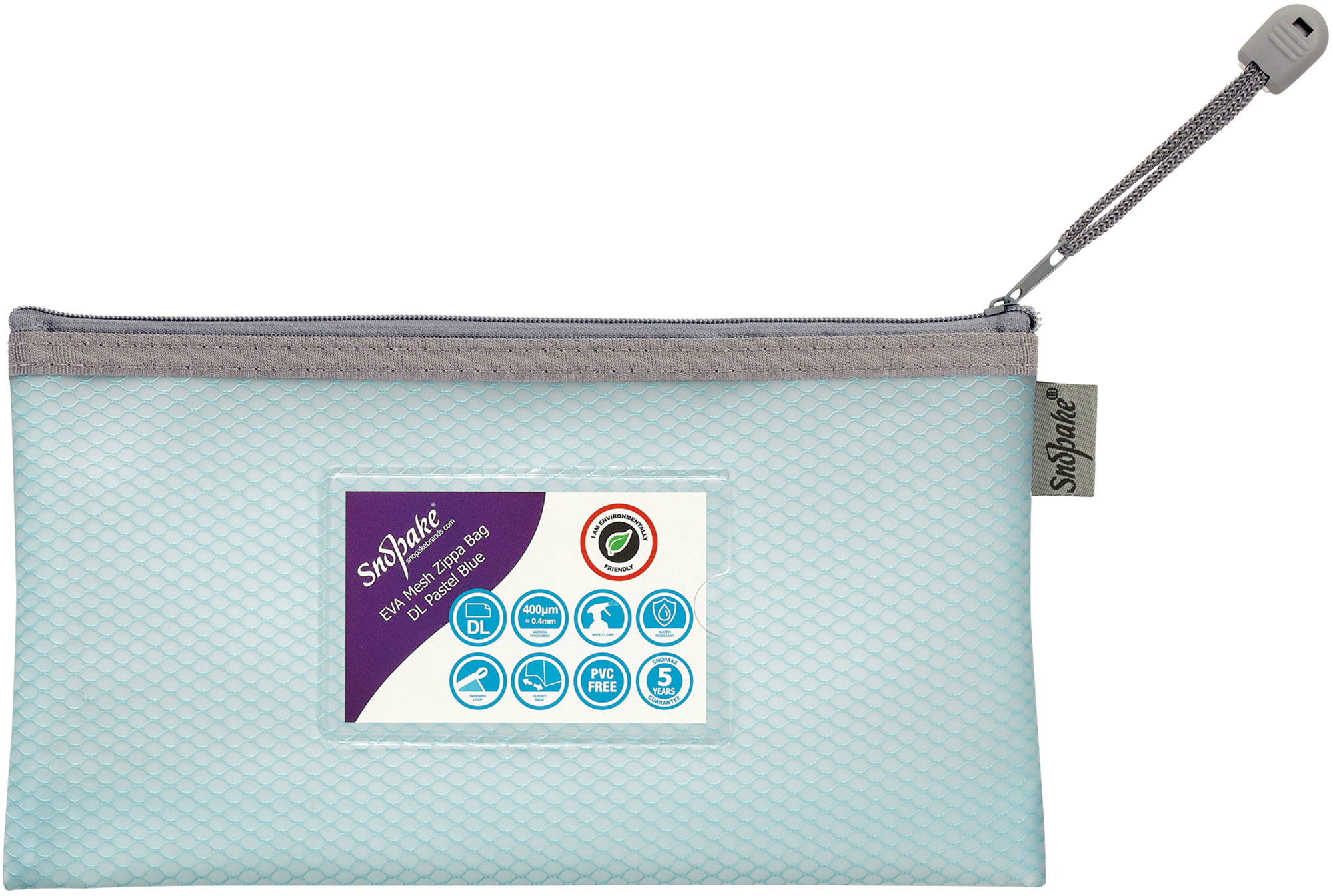 SNOPAKE EVA Pastel Mesh se zipem HC, DL, pastelově modré