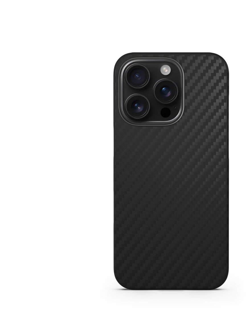 Spello Carbon+ magnetický kryt iPhone 16 - černá