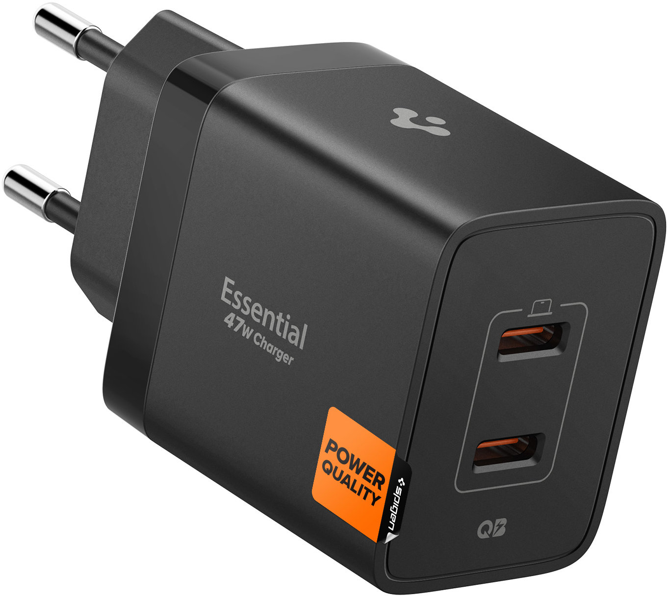 Spigen Essential 47W Wall Charger EE472EU Black