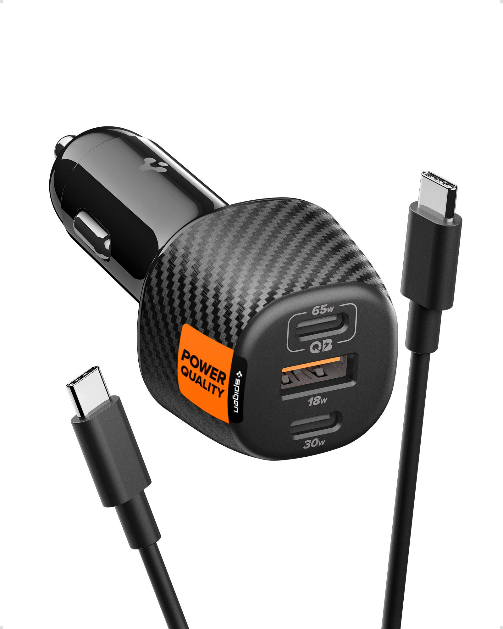 Spigen Essential 113W Car Charger EV1133 Black