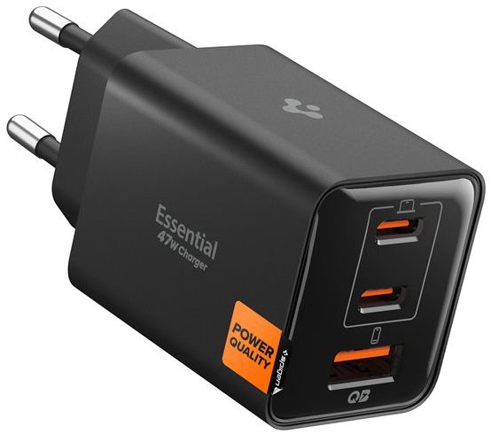 Spigen Essential 47W Wall Charger EE473EU Black