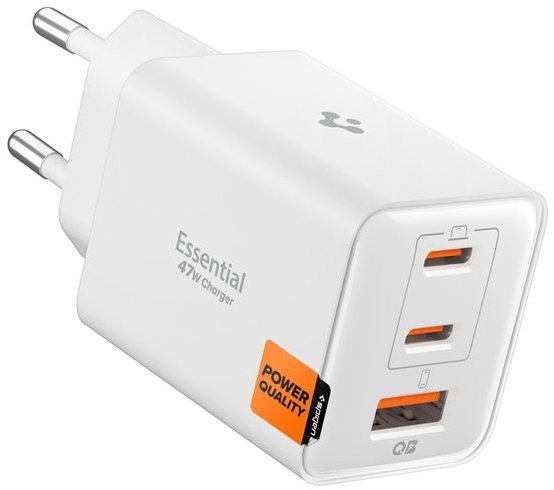 Spigen Essential 47W Wall Charger EE473EU White