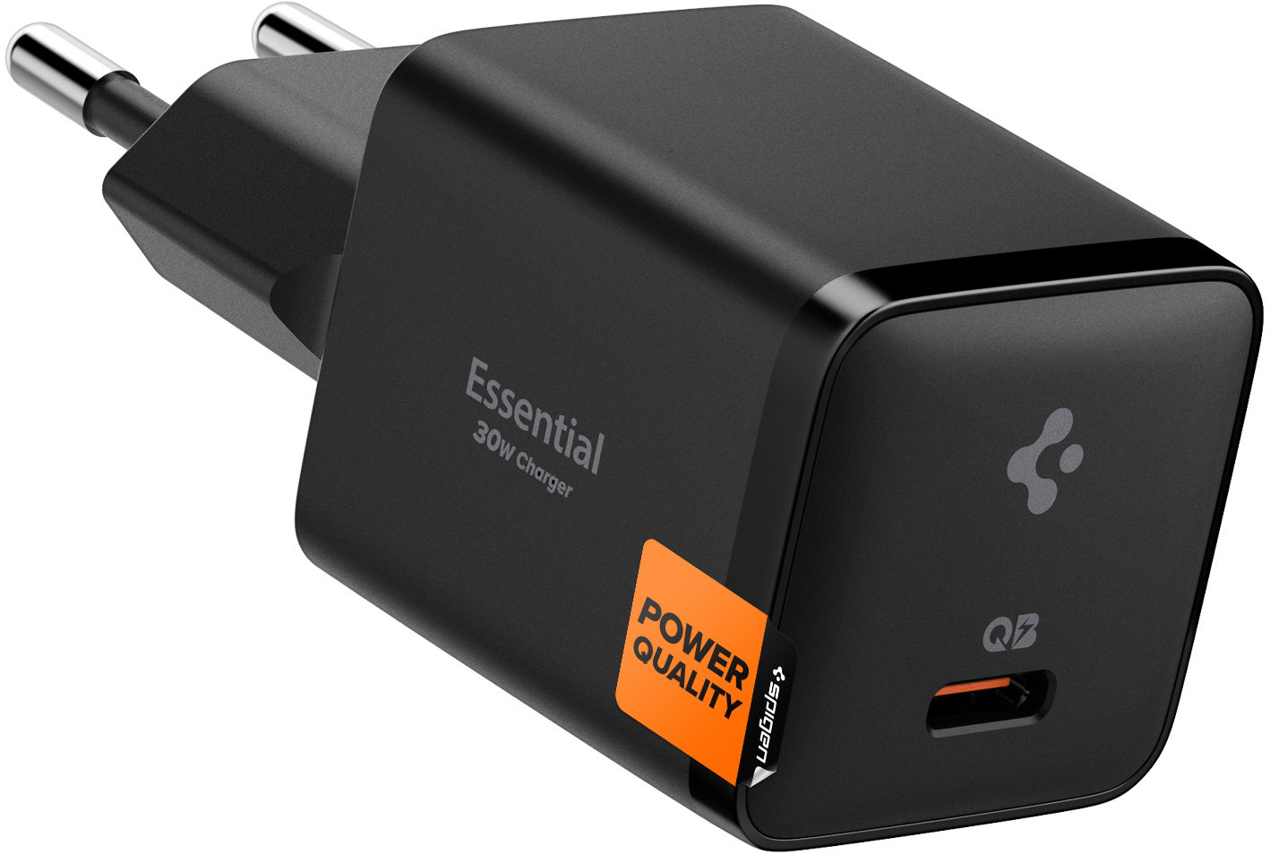 Spigen Essential 30W Wall Charger EE301EU All Black