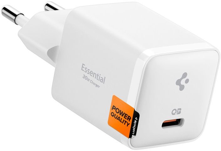 Spigen Essential 30W Wall Charger EE301EU All White