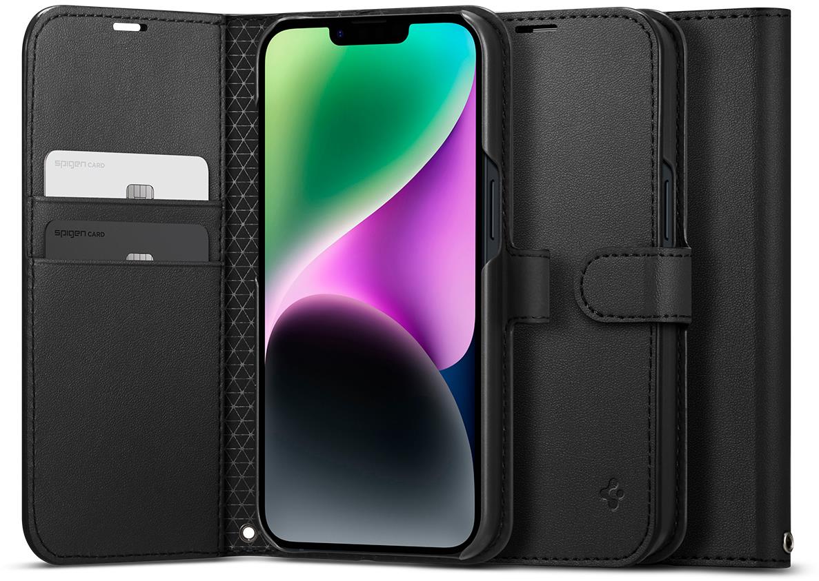 Spigen Wallet S Black iPhone 14