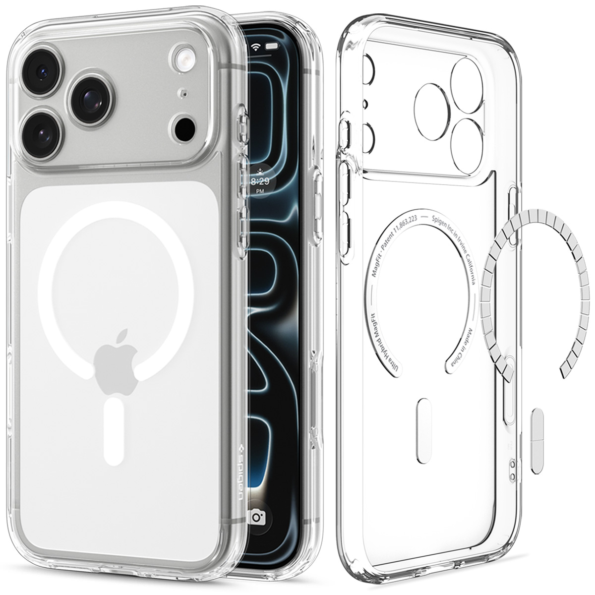 Spigen Ultra Hybrid MagSafe Clear White iPhone 18 Pro/17 Pro