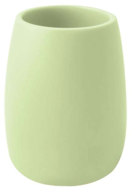 Spirella polyresinový kelímek na zubní kartáčky SVEN, matná matcha