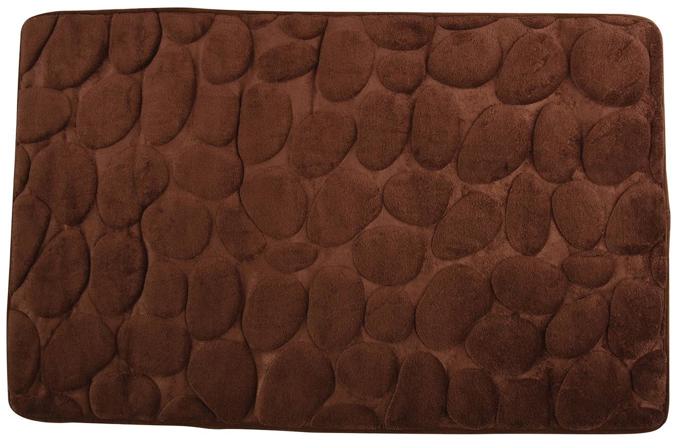 MSV Koupelnová předložka Pebbles 40 × 60 cm hnědá