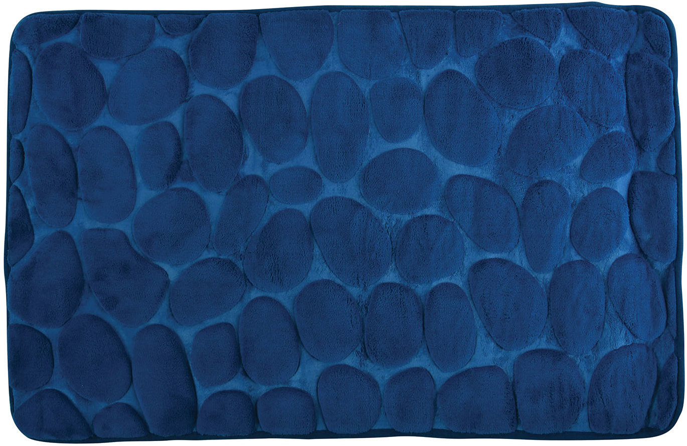 MSV Koupelnová předložka Pebbles 40 × 60 cm modrá