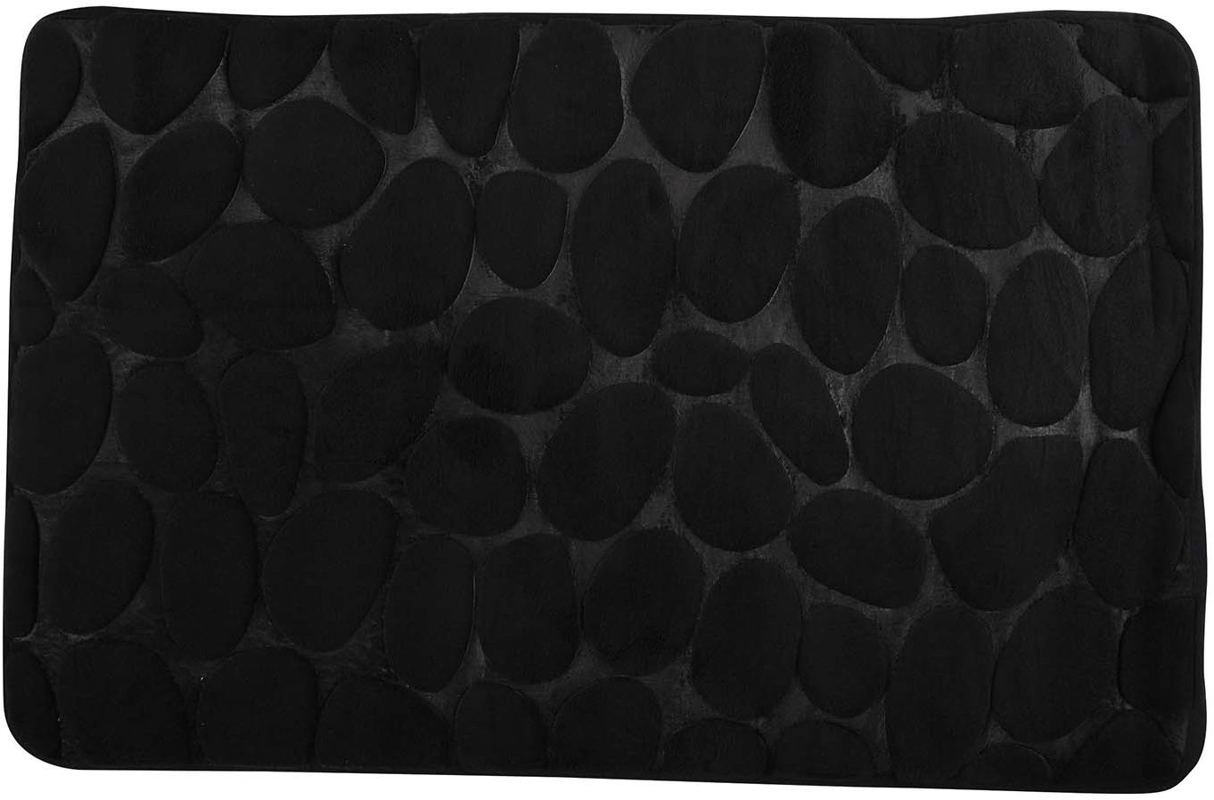 MSV Koupelnová předložka Pebbles 40 × 60 cm černá