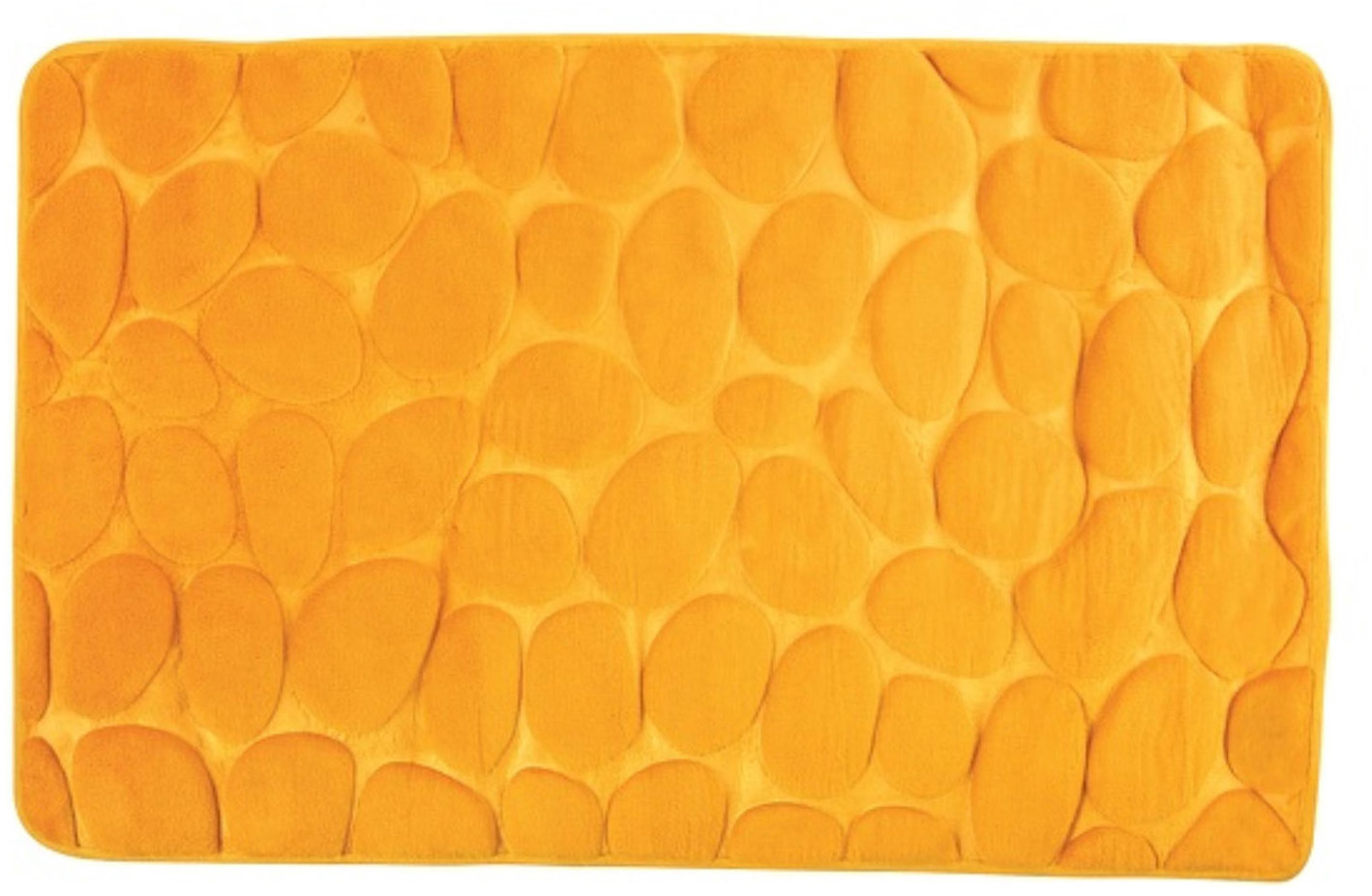 MSV Koupelnová předložka Pebbles 40 × 60 cm žlutá