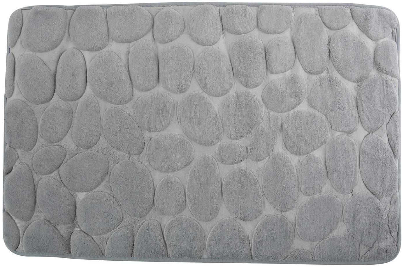 MSV Koupelnová předložka Pebbles 50 × 80 cm šedá