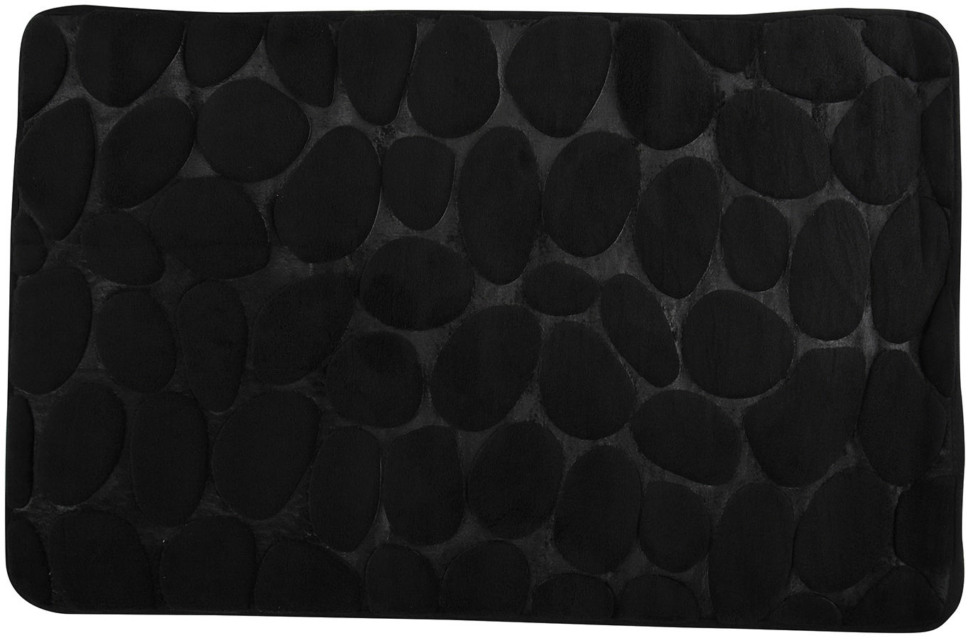 MSV Koupelnová předložka Pebbles 50 × 80 cm černá