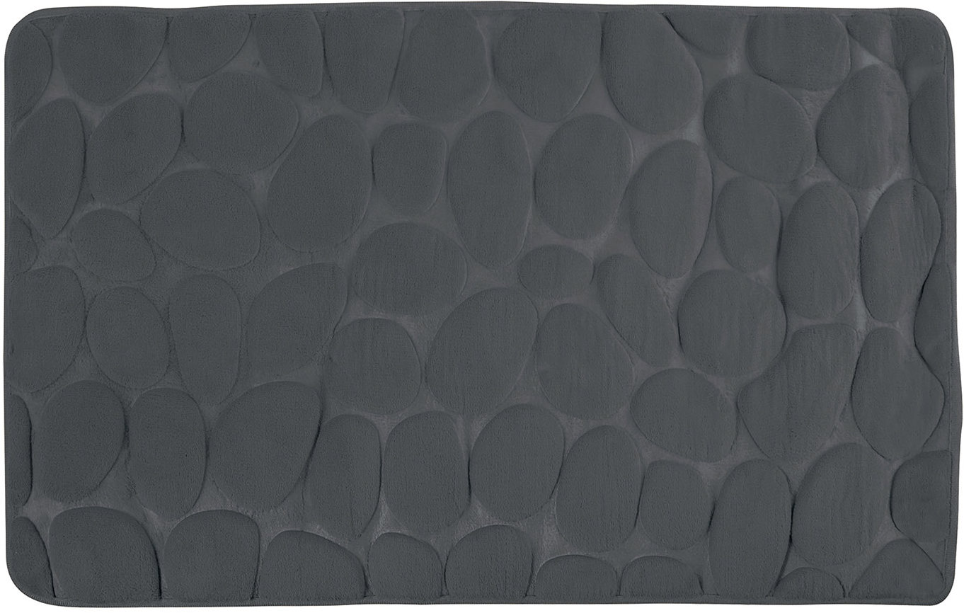 MSV Koupelnová předložka Pebbles 50 × 80 cm tmavě šedá