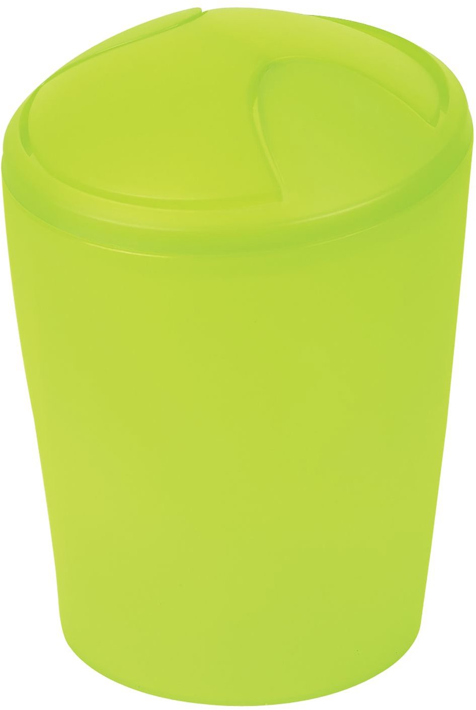 Spirella výklopný odpadkový koš Move, zelený, plast, 5 l
