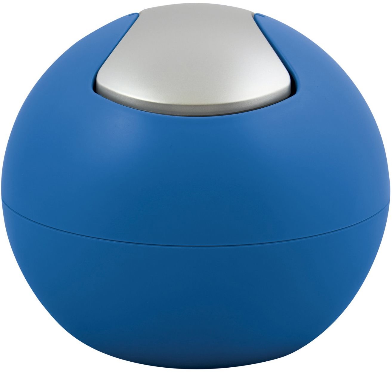 Spirella mini výklopný odpadkový koš Bowl Matt, matný modrý, plast, 1 l