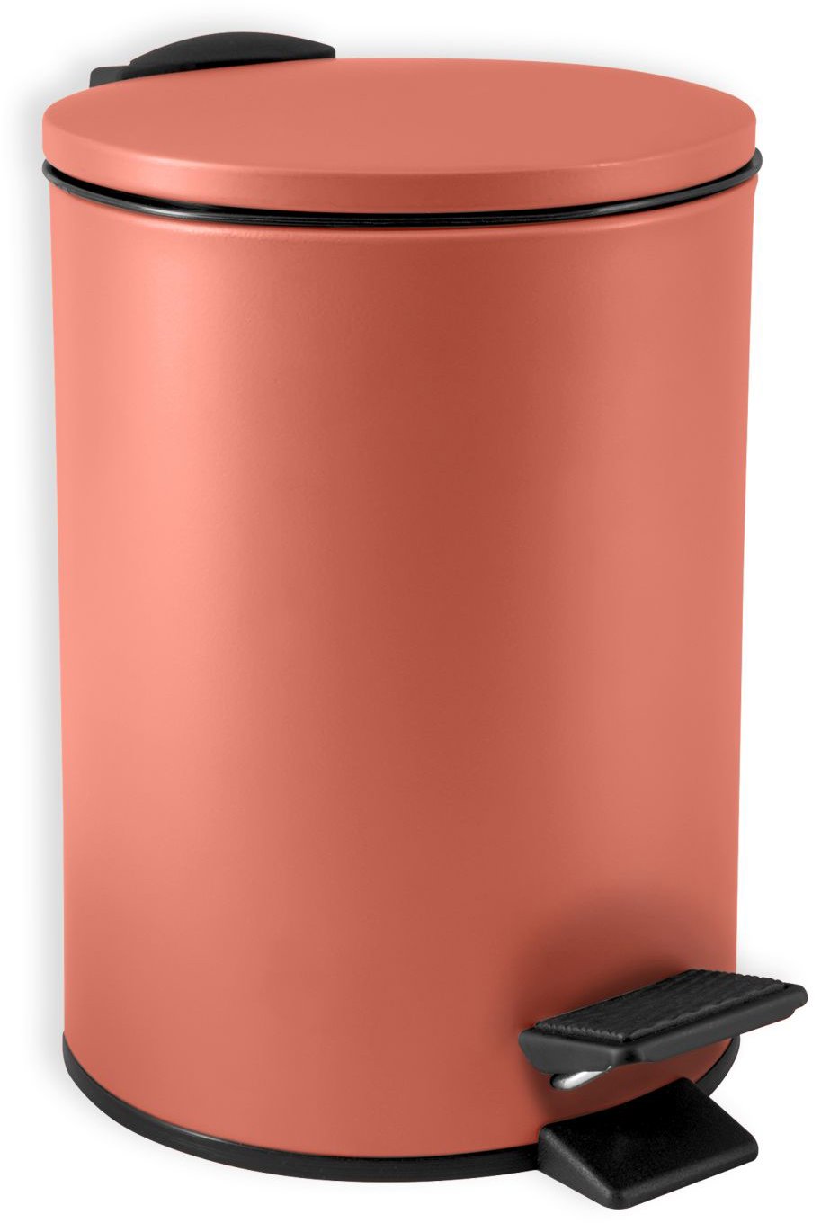 Spirella pedálový odpadkový koš Adelar, matný terakota, ocel, 3 l