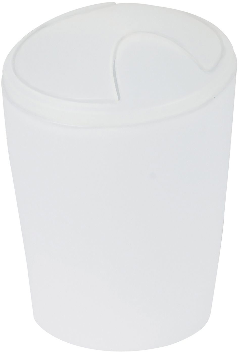 Spirella výklopný odpadkový koš Move, ledově bílý, plast, 5 l