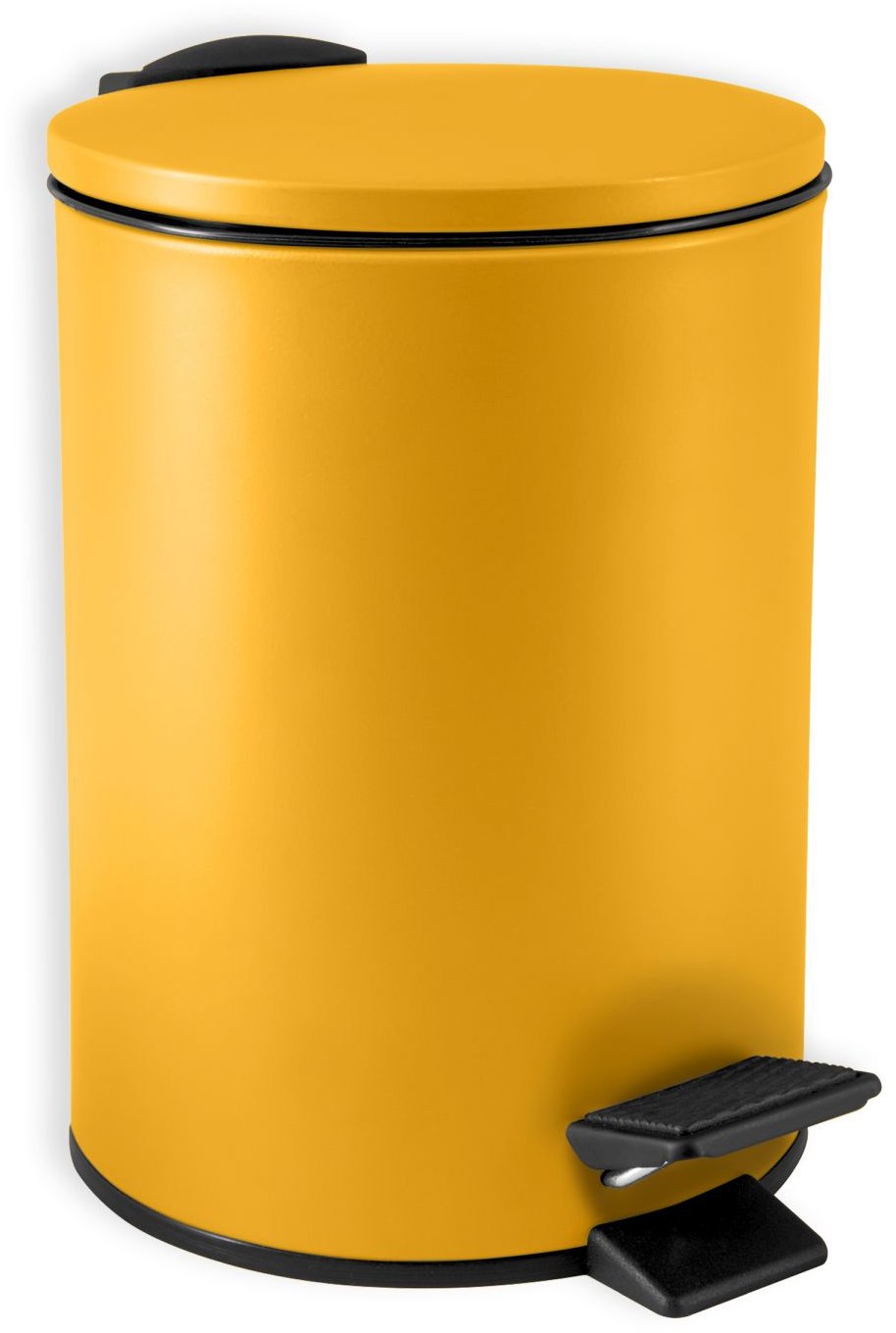 Spirella pedálový odpadkový koš Adelar, matný šafránově žlutý, ocel, 3 l