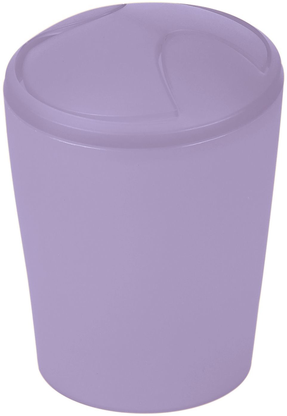 Spirella výklopný odpadkový koš Move, fialový, plast, 5 l