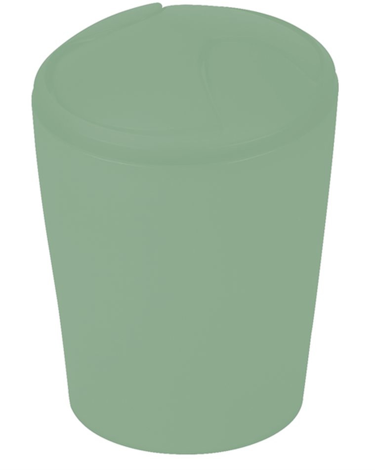 Spirella výklopný odpadkový koš Move, bazalkově zelený, plast, 2 l