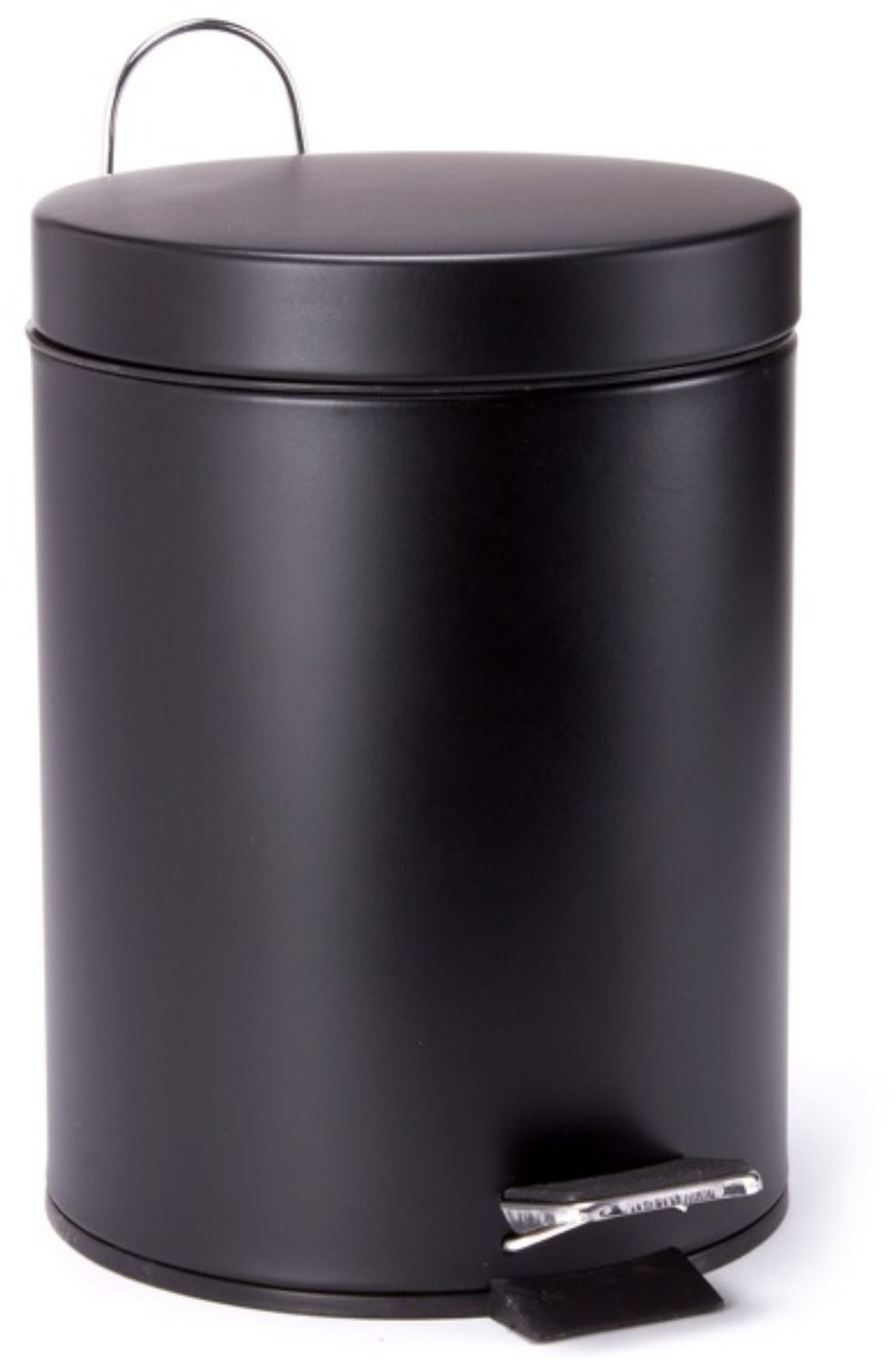 MSV pedálový odpadkový koš Unis, černý ocel, 3 l