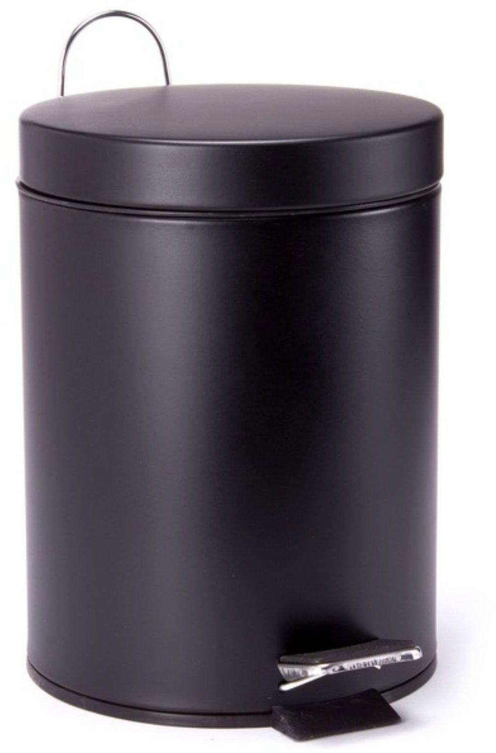 MSV pedálový odpadkový koš Unis, černý ocel, 5 l