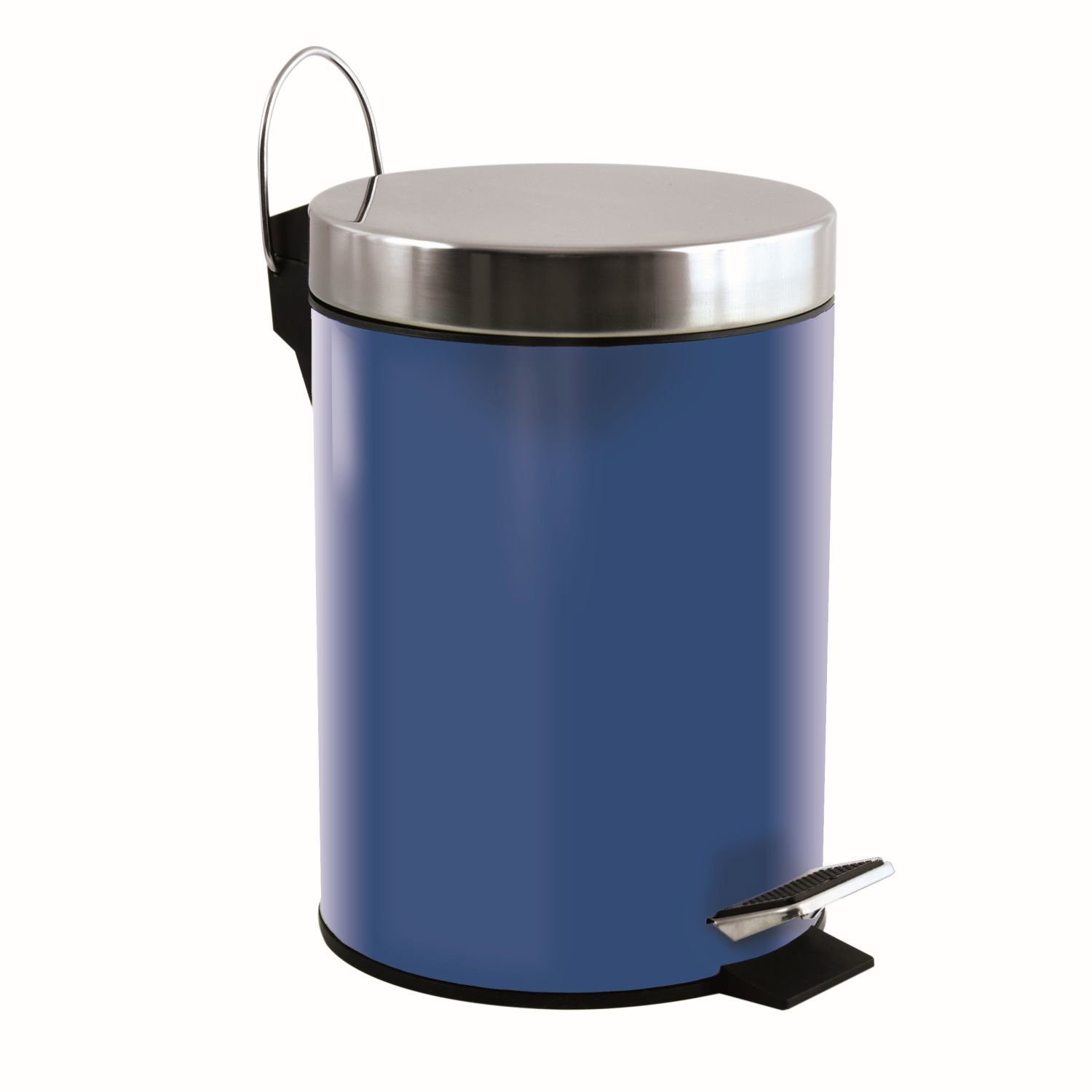 MSV pedálový odpadkový koš Unis, námořnický modrý, nerez ocel, 3 l