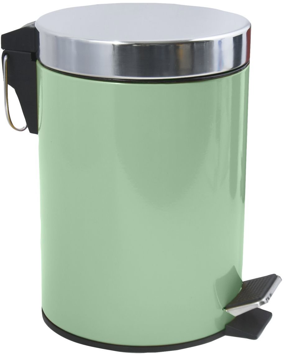 MSV pedálový odpadkový koš Unis, bazalkově zelený, nerez ocel, 3 l