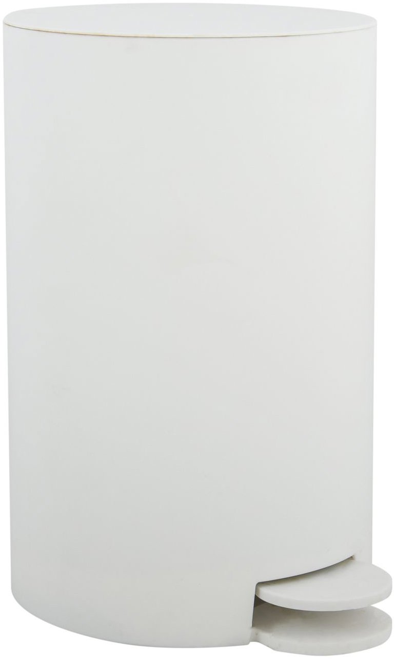 MSV pedálový odpadkový koš Osaki, bílý, plast, 3 l