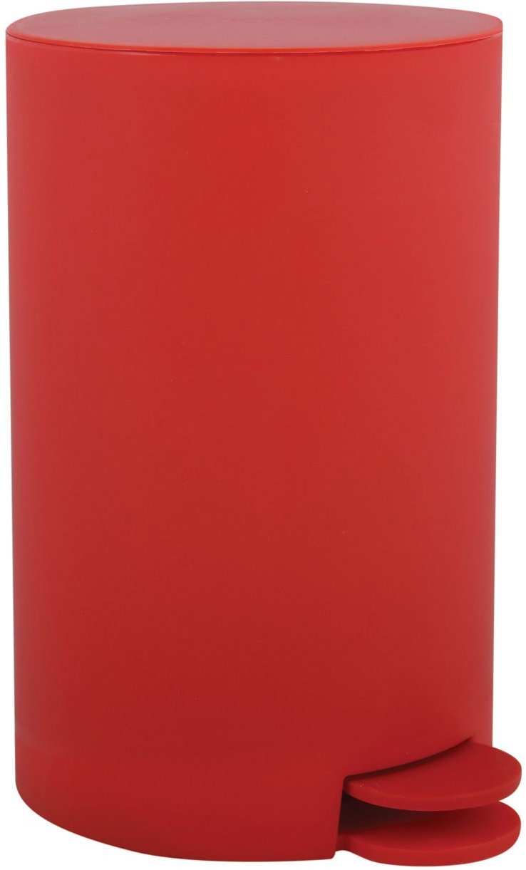 MSV pedálový odpadkový koš Osaki, červený, plast, 3 l