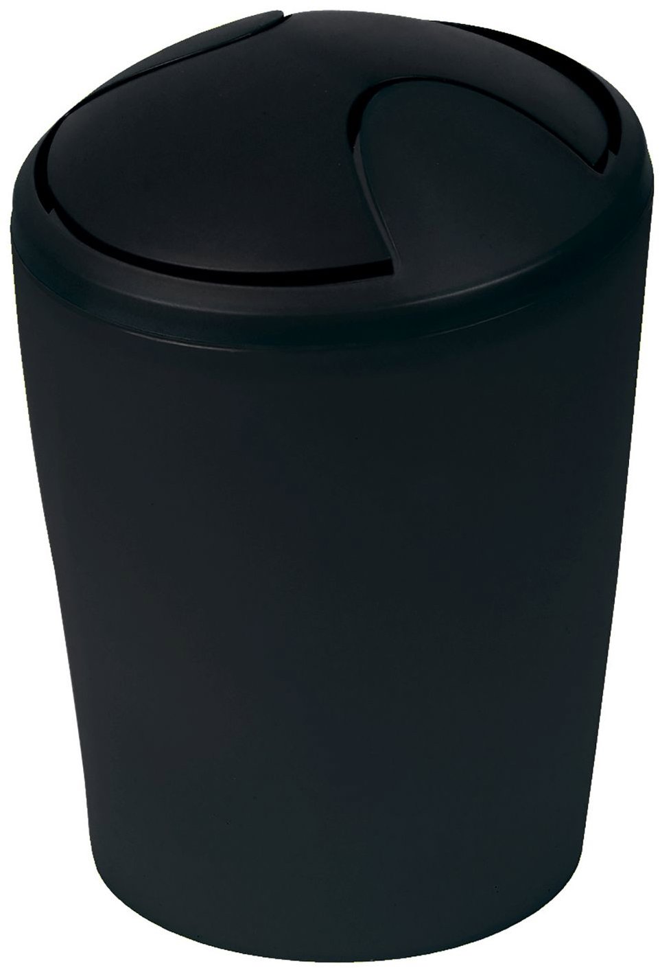 Spirella výklopný odpadkový koš Move, černý, plast, 5 l
