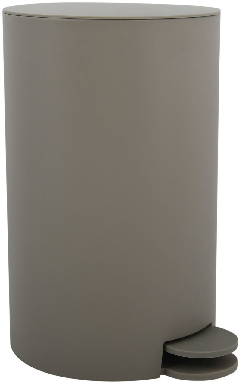 MSV pedálový odpadkový koš Osaki, matný šedohnědý, plast, 3 l