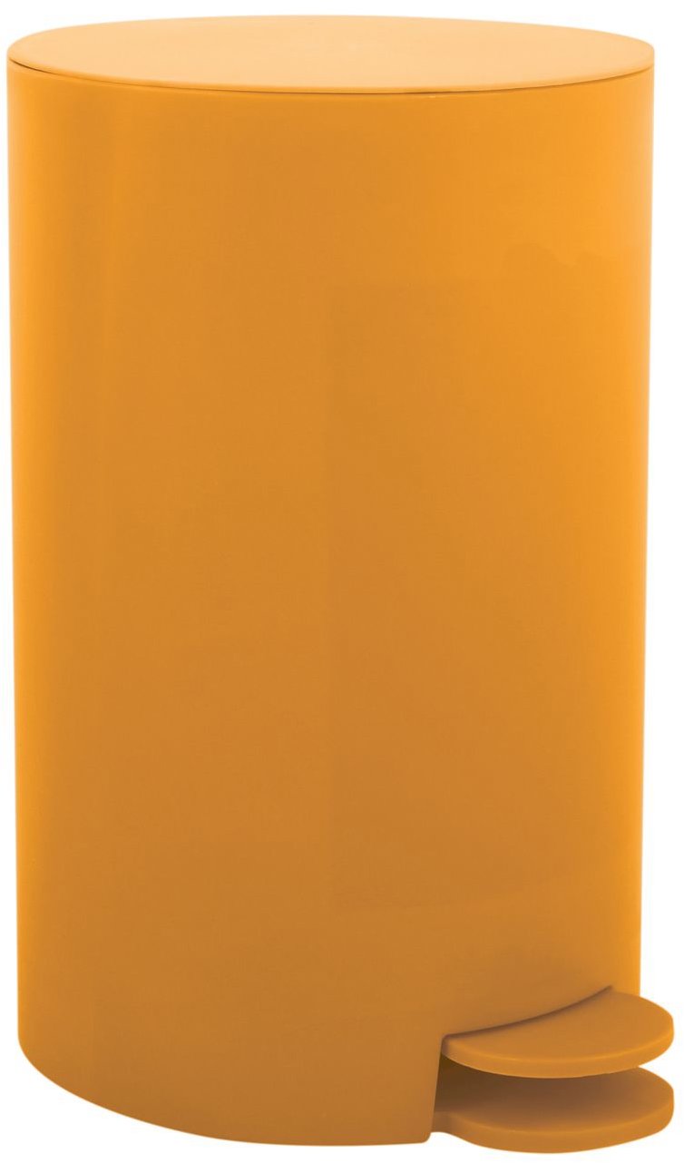 MSV pedálový odpadkový koš Osaki, šafránově žlutý, plast, 3 l