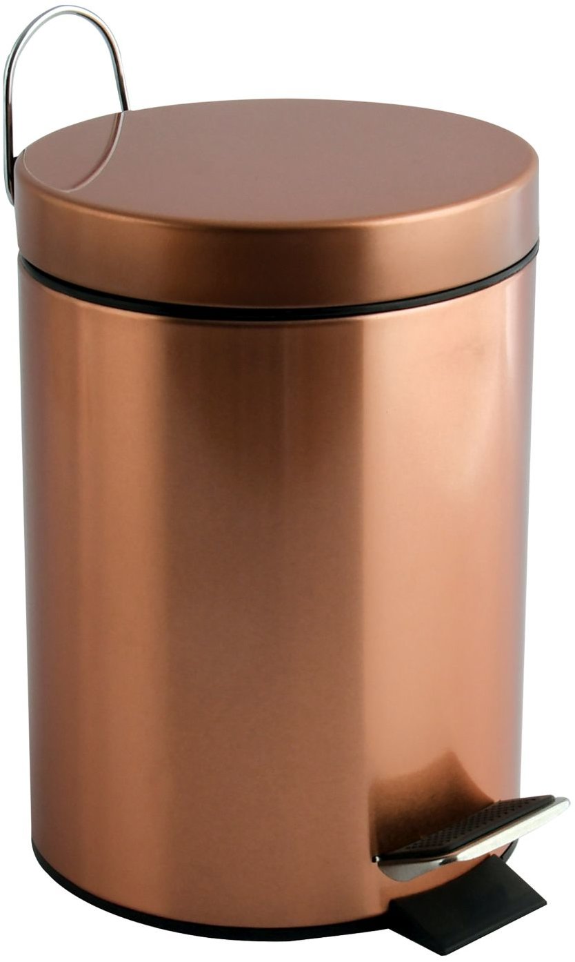 MSV pedálový odpadkový koš měděná, ocel, 3 l