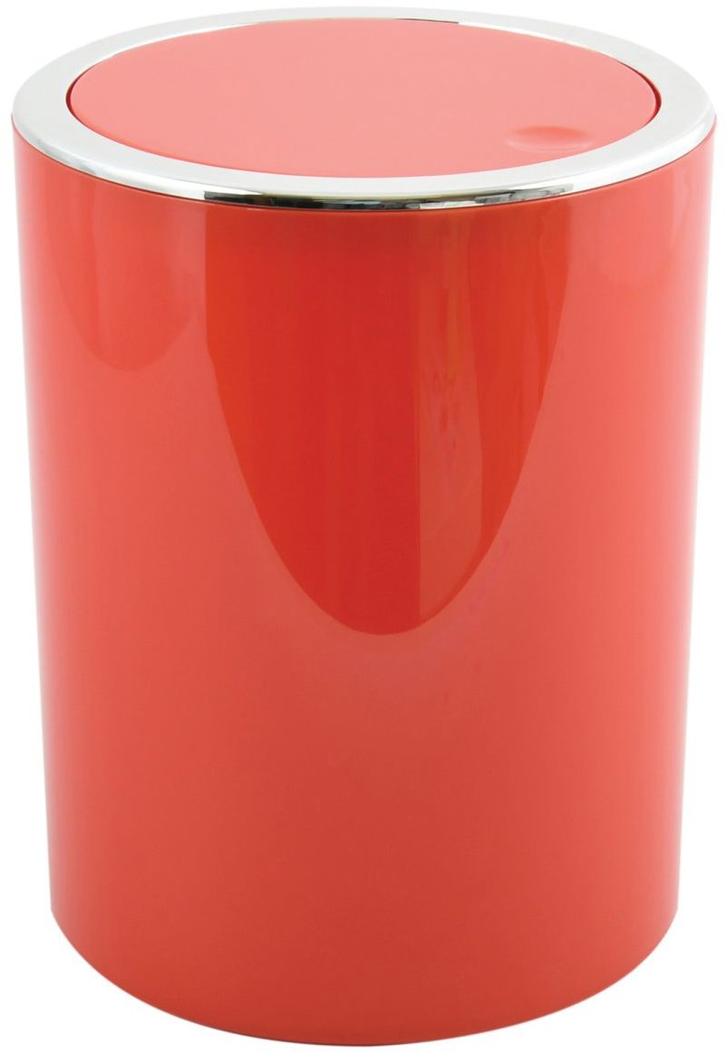 MSV výklopný odpadkový koš Kamaka, červený, plast, 6 l