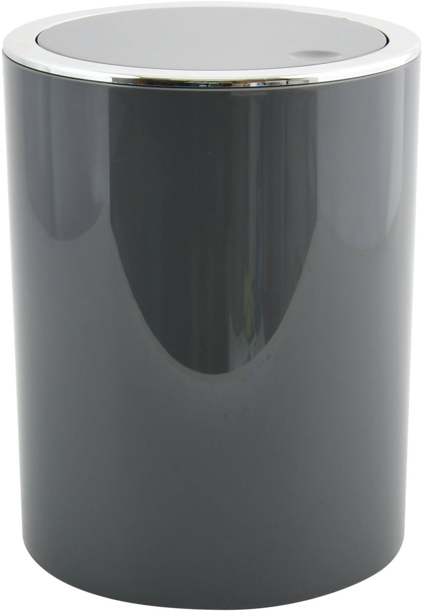 MSV výklopný odpadkový koš Kamaka, šedý, plast, 6 l