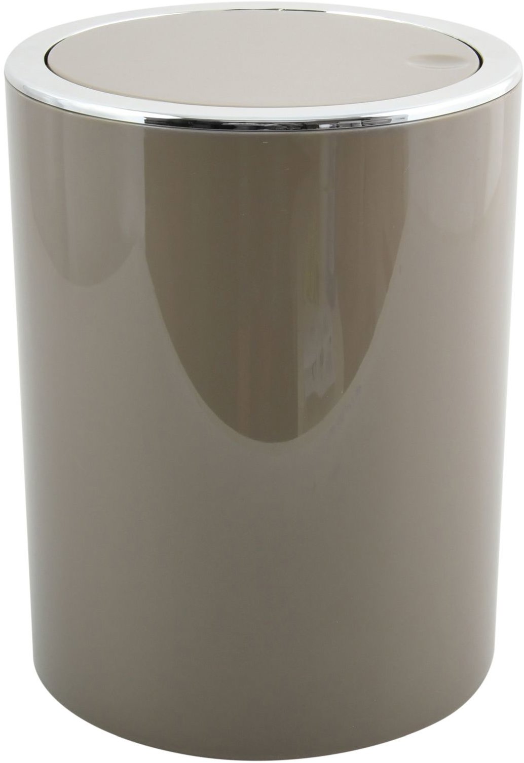 MSV výklopný odpadkový koš Kamaka, šedohnědý, plast, 6 l