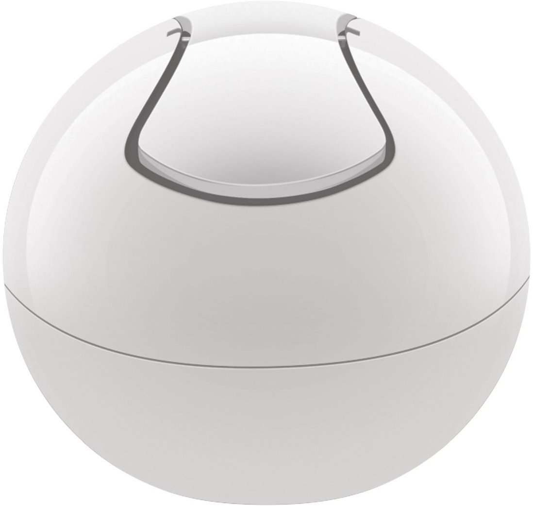 Spirella mini výklopný odpadkový koš Bowl, komplet bílý, plast, 1 l
