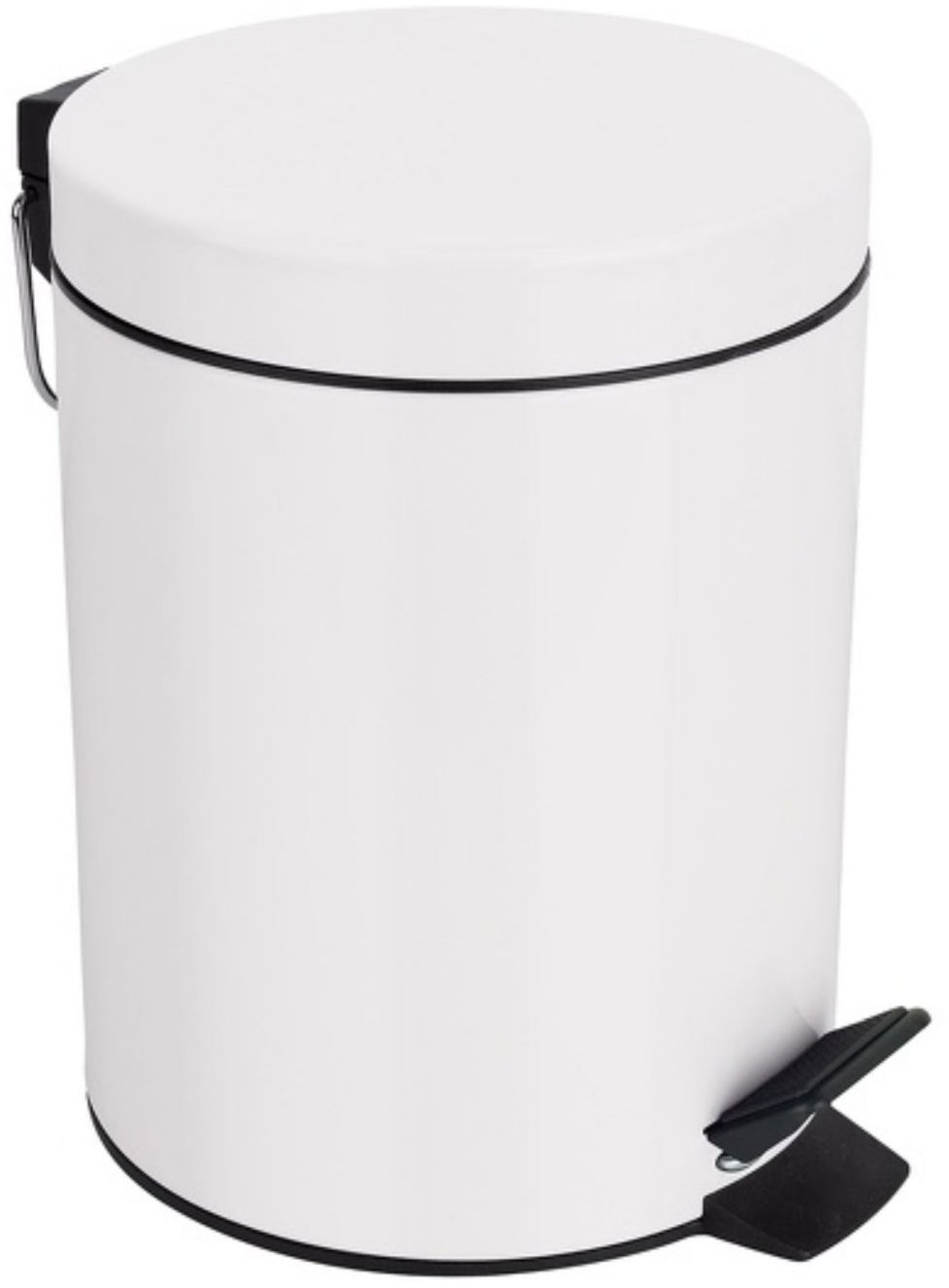 Spirella pedálový odpadkový koš Sydney, bílý, ocel, 3 l
