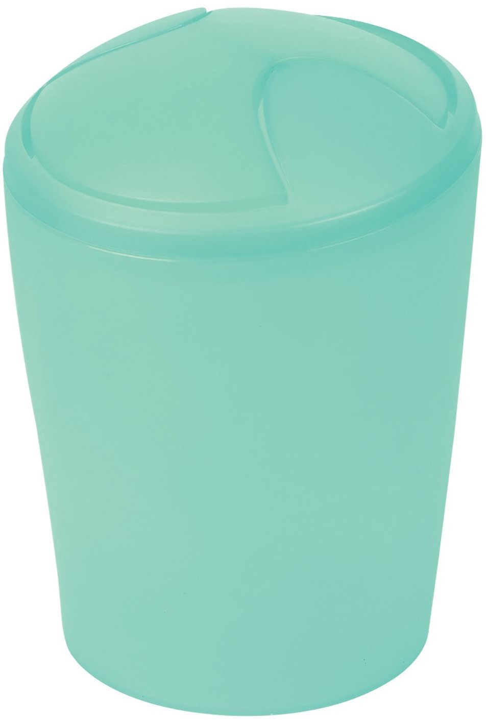 Spirella výklopný odpadkový koš Move, mint zelený, plast, 5 l