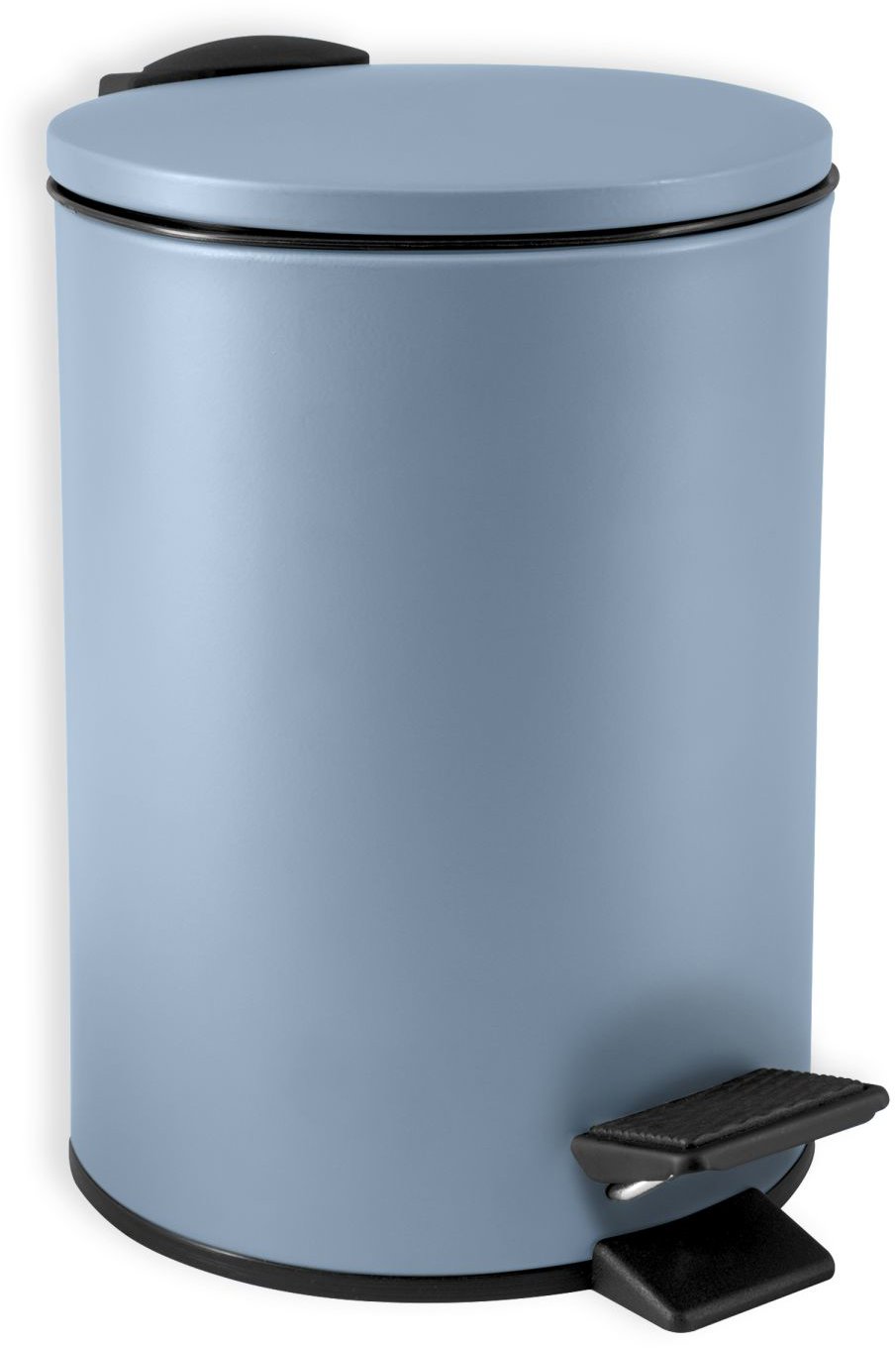 Spirella pedálový odpadkový koš Adelar, matný mlhově modrý, ocel, 3 l